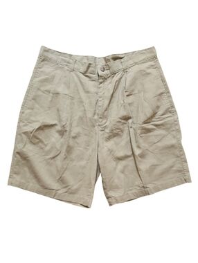 Sahara Club Linen Blend Pleated Shorts Beige Size 38 Classic Fit‎